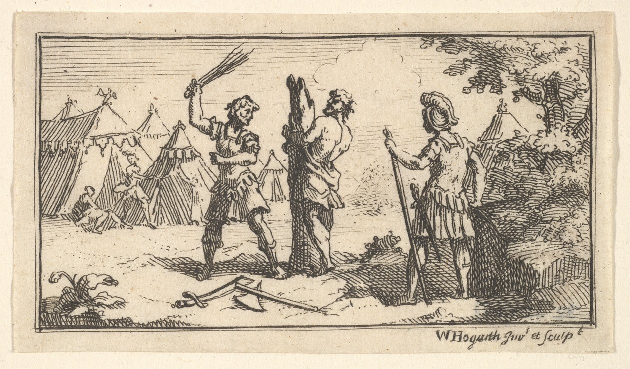 Fustigatio John Beaver ، العقوبات العسكرية الرومانية ، 1725 ، بعد 1725. بواسطة وليام هوغارث