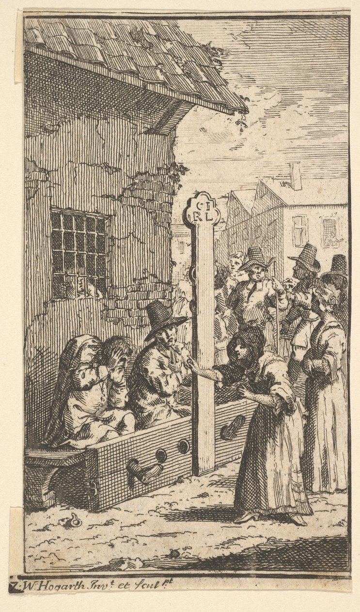 Hudibras في الضيقة سبعة عشر توضيحات صغيرة لصموئيل بتلر Hudibras ، رقم ... ، 1721-26. بواسطة وليام هوغارث