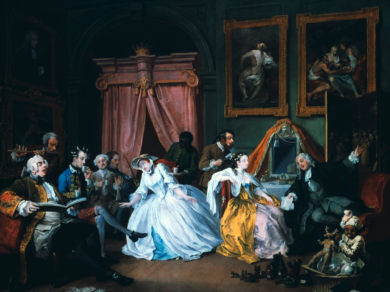 الزواج A-la-Mode: 4. The Toilette ، 1743 بواسطة وليام هوغارث