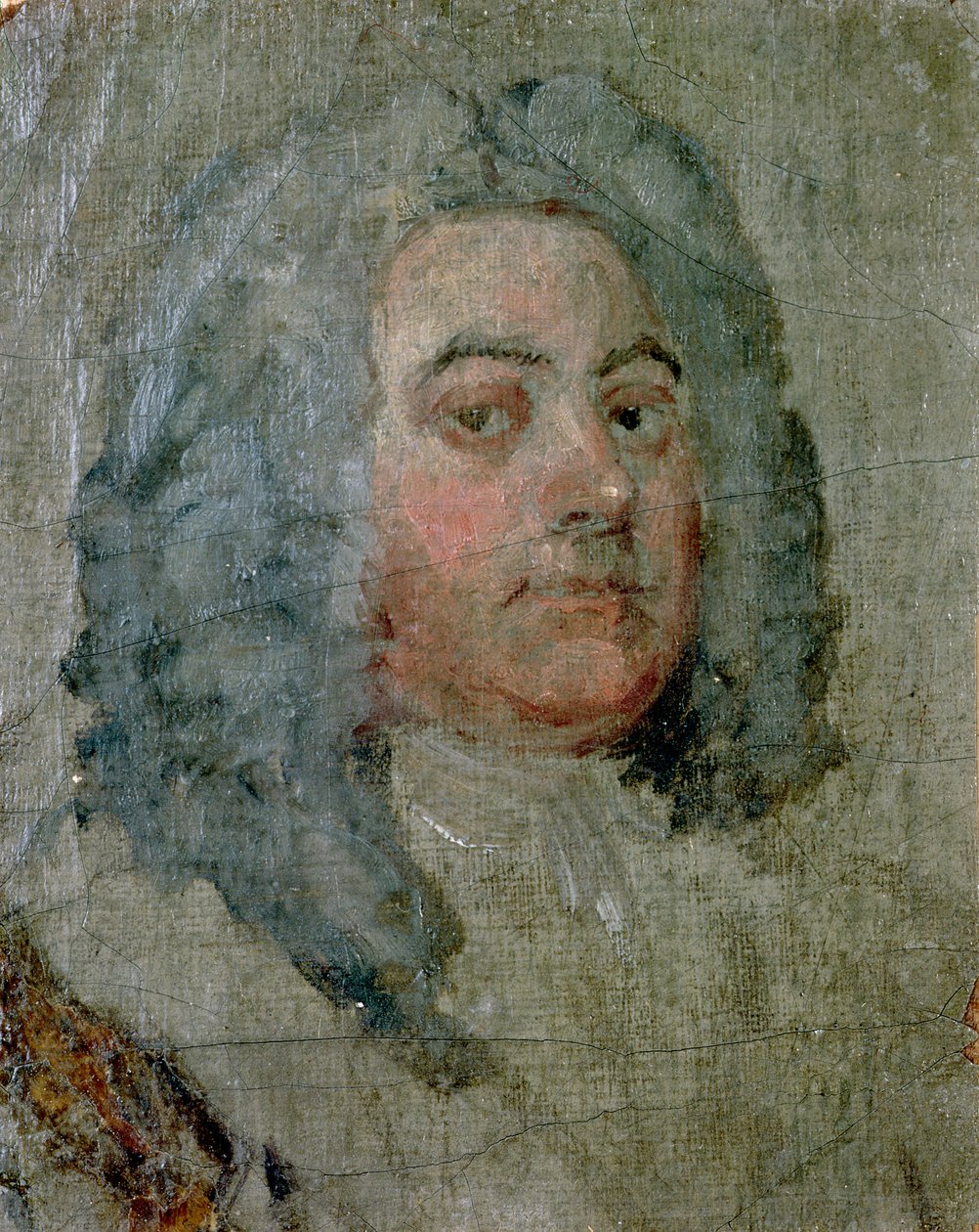 صورة لجورج فريدريك هاندل (1685-1759) بواسطة وليام هوغارث