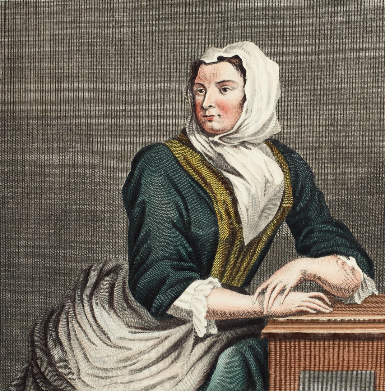 سارة مالكولم في سجن نيوجيت ، رسم توضيحي من "Hogarth Restored: The Whole Works of the William Hogarth ، الذي أعاد توماس كوك نقشه" ، حانة. 1812 (نقش ملون يدويًا) بواسطة وليام هوغارث