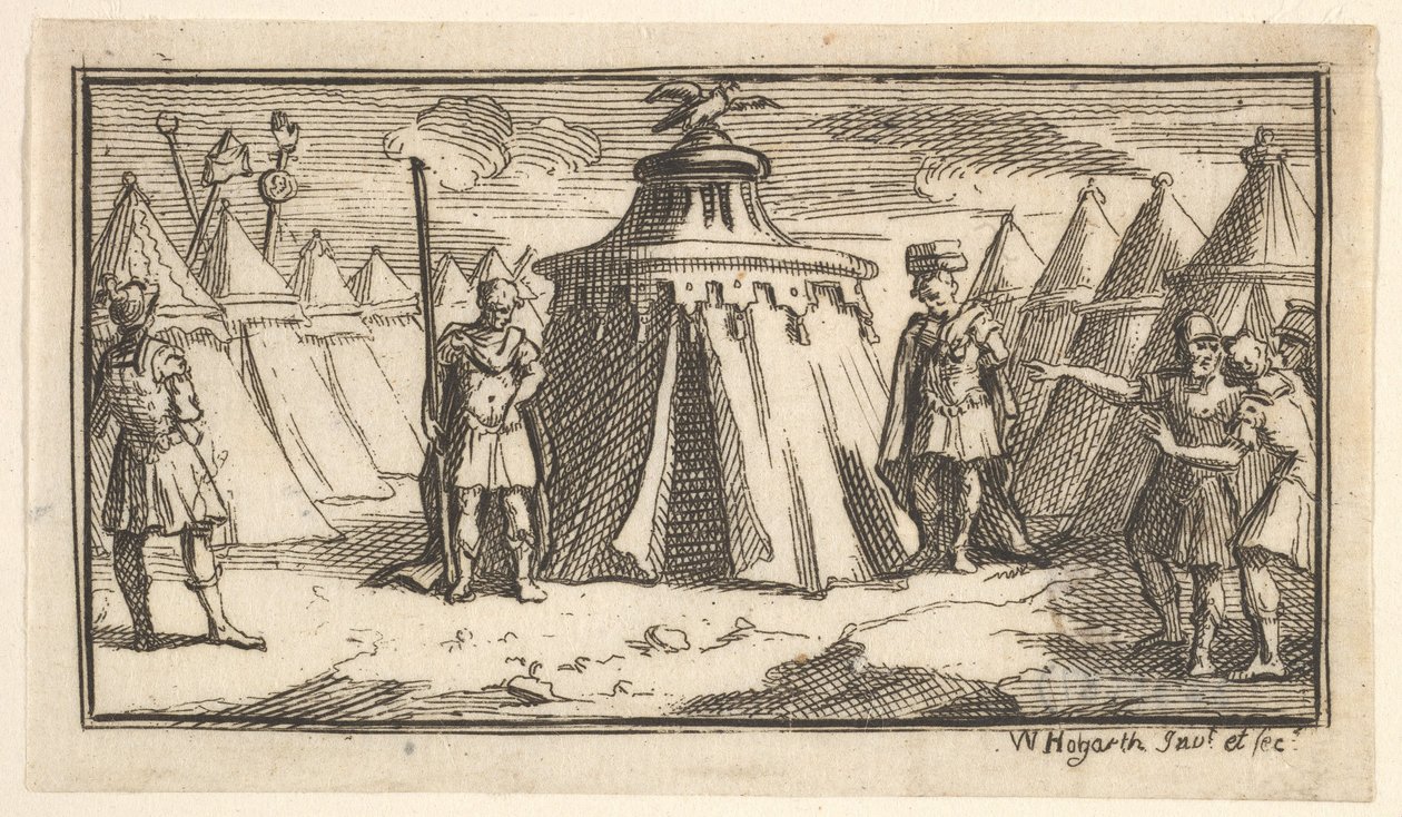 أخذ الحزام العسكري أو حزام جون بيفر ، العقوبات العسكرية الرومانية ، 17 ... ، بعد عام 1725. بواسطة وليام هوغارث