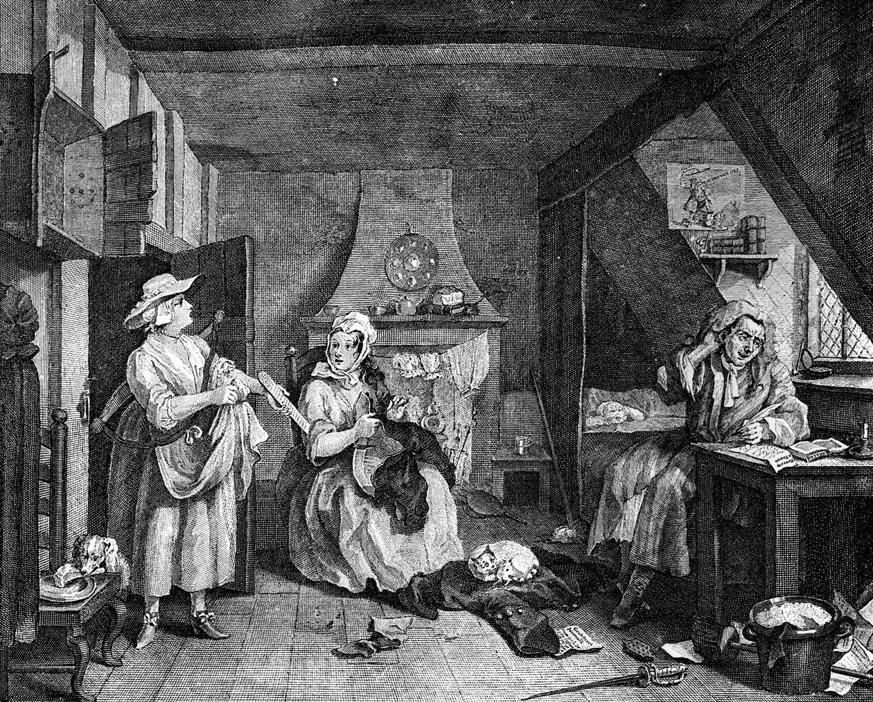 شاعر الاستياء ، 1740 بواسطة وليام هوغارث
