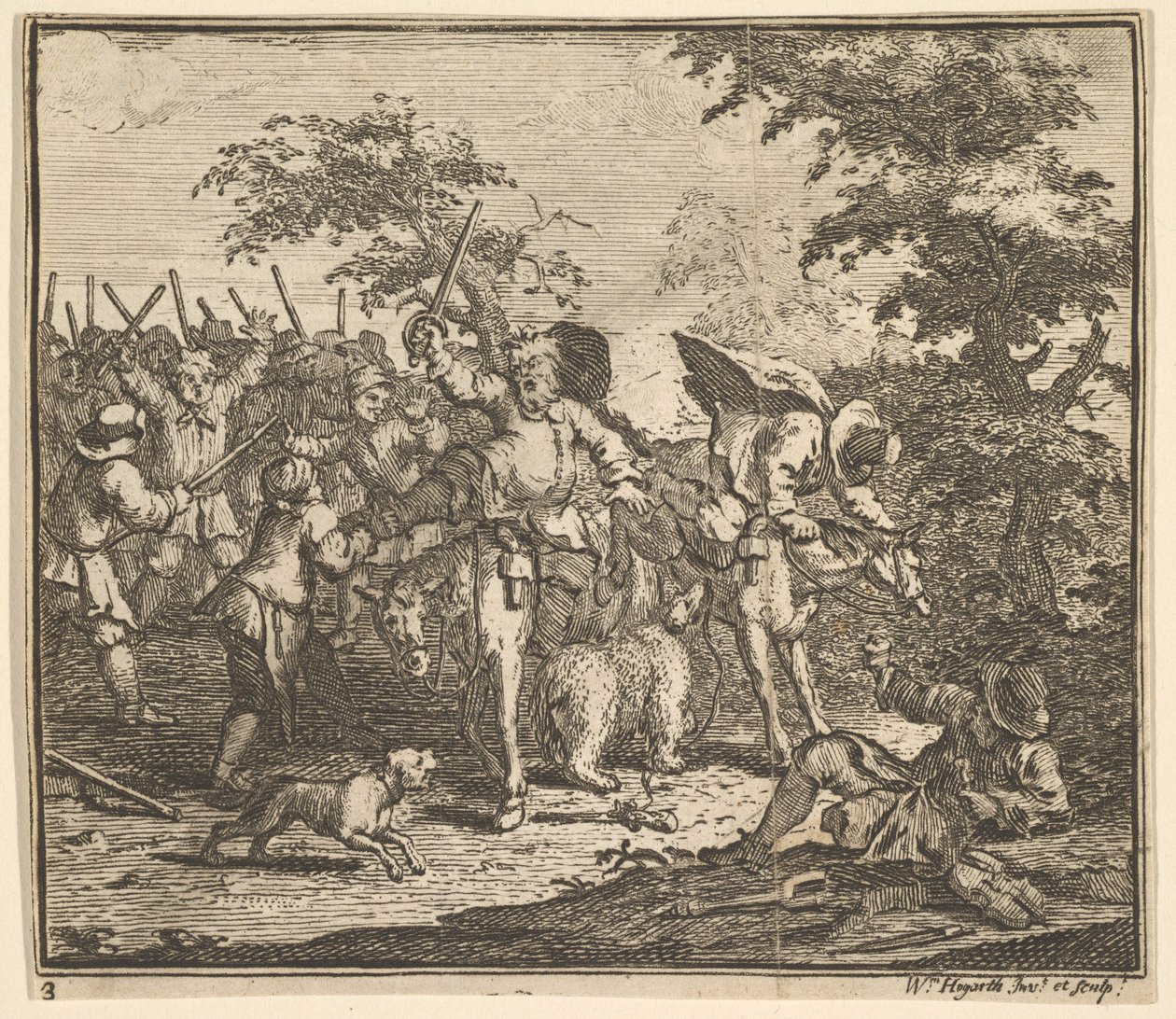 اللقاء مع Talgol و Magnano سبعة عشر الرسوم التوضيحية الصغيرة لصموئيل بتلر ... ، 1721-26. بواسطة وليام هوغارث