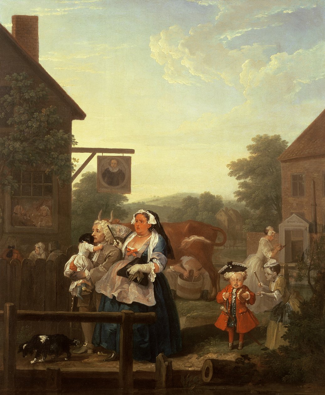 The Times Times of Day: Evening ، 1736 بواسطة وليام هوغارث