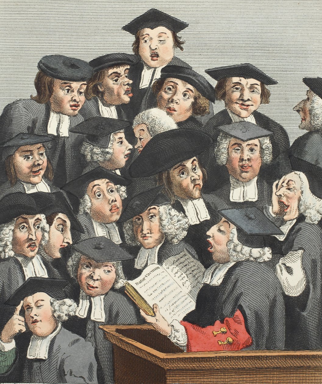 المحاضرة ، رسم توضيحي من "Hogarth Restored: The Whole Works of the William Hogarth الشهير ، أعيد نقشه توماس كوك" ، الحانة. 1812 (نقش يدوي) بواسطة وليام هوغارث