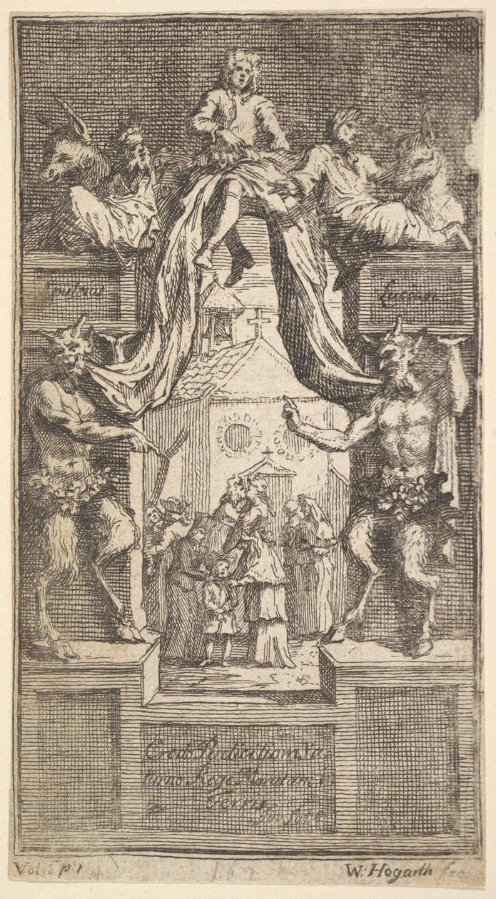 The New Metamorphosis: Frontispiece ، Vol.1 ، 1724. بواسطة وليام هوغارث