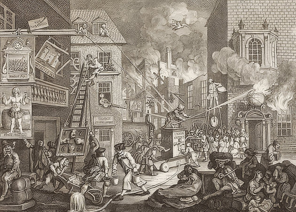الأوقات ، اللوحة 1 - Die Zeiten ، Blatt 1. 1762 بواسطة وليام هوغارث