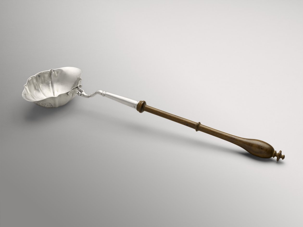 Punch أو Toddy Ladle ، ج. 1754-1785 (فضي وخشب غير معروف) بواسطة وليام هولينجسهيد