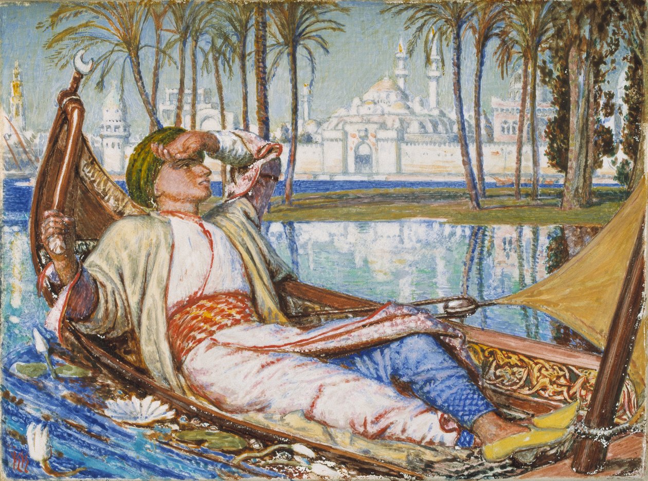 "البرايم الذهبي لجود هارون الرشيد" 1866 أعيد صياغته في 1891. الفنانين: وليم هولمان هانت ، وليم هولمان هانت. بواسطة وليام هولمان هانت