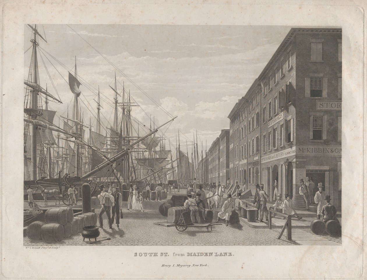 جنوب سانت من مايدن لين ، 1834. بواسطة وليام جيمس بينيت