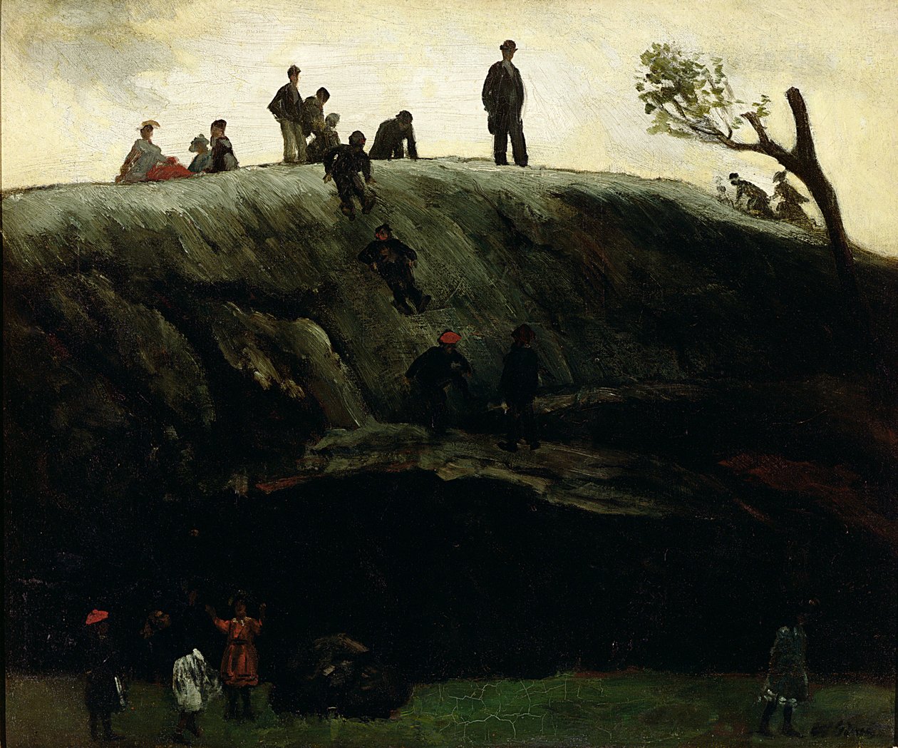 انزلاق الأولاد ، حوالي 1897 (زيت على قماش) بواسطة وليام جيمس جلاكينز