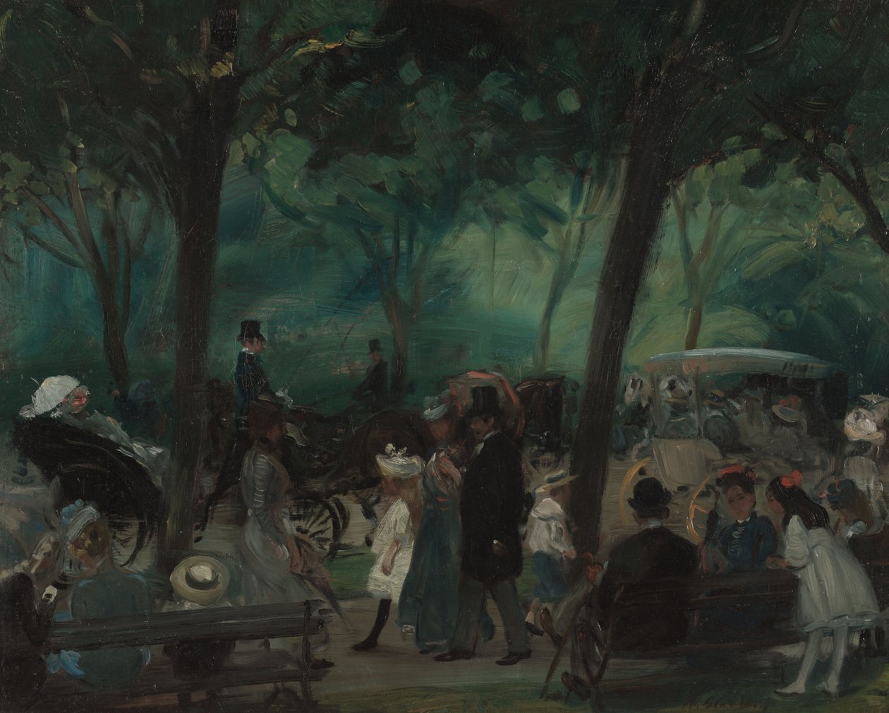 The Drive، Central Park، c.1905 بواسطة وليام جيمس جلاكينز