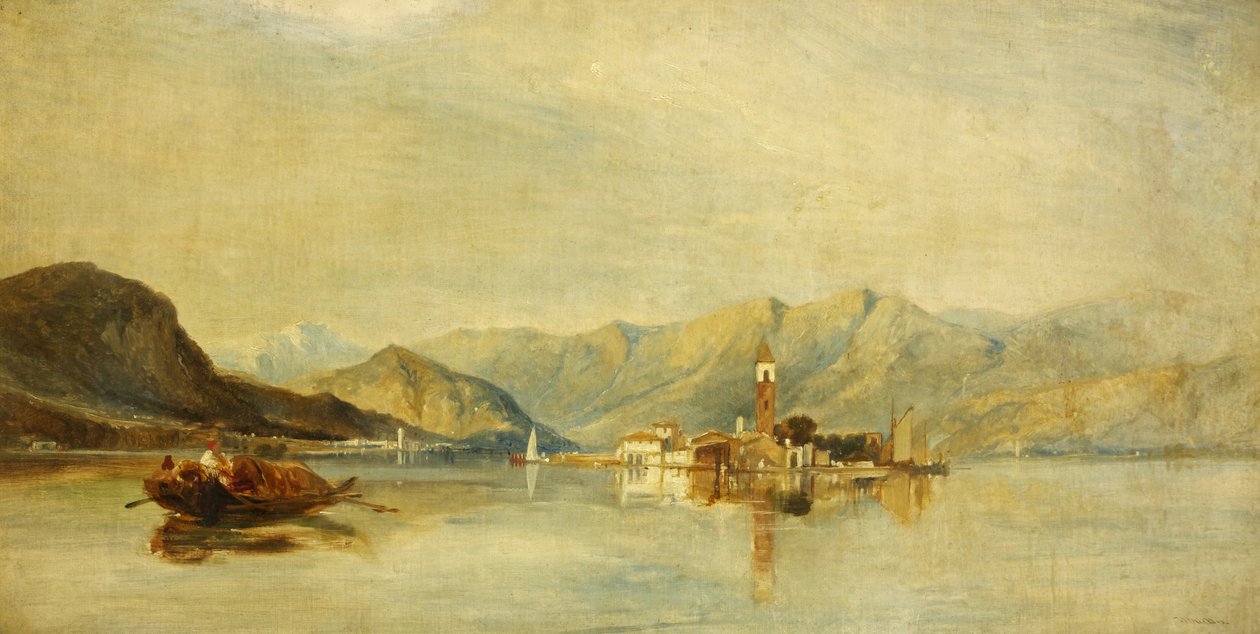 Lago Maggiore و Isola Bella (زيت على قماش) بواسطة وليام جيمس مولر
