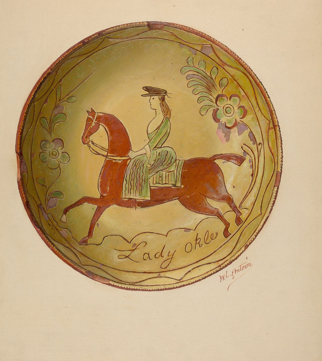 لوحة فطيرة ، 19351942. بواسطة وليام أنتريم