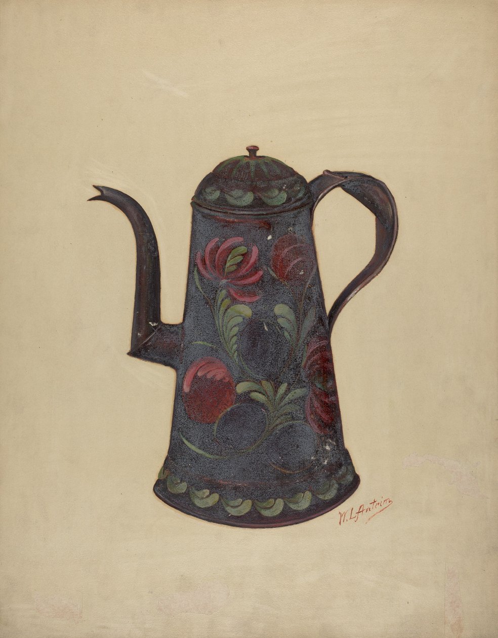 توليوير وعاء القهوة ، c. 1936. بواسطة وليام أنتريم