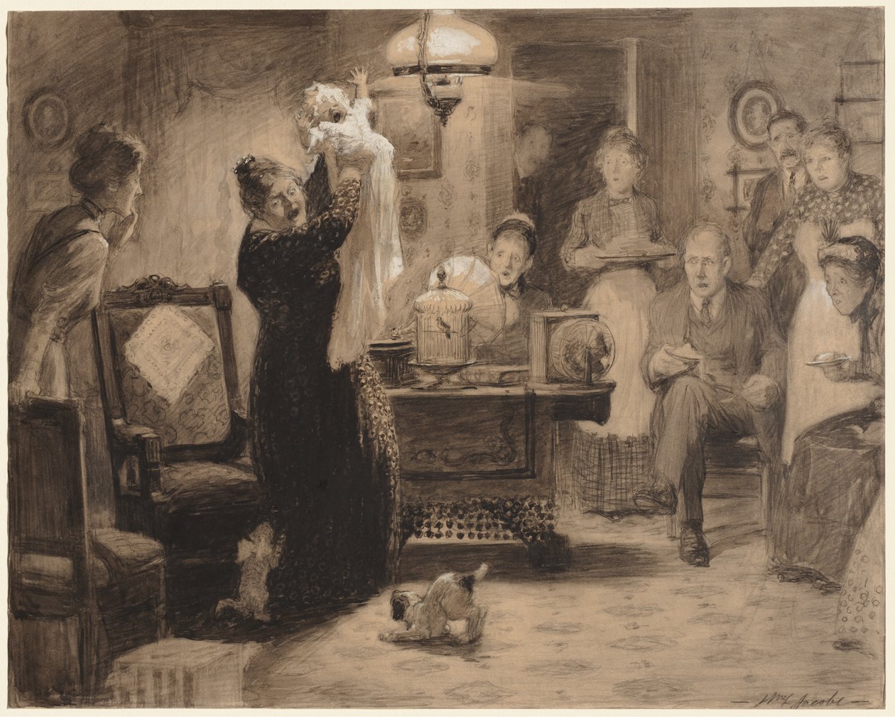 رسم تخطيطي لتوضيح الطفل الثابت ، 1912. بواسطة وليام ليروي جاكوبس