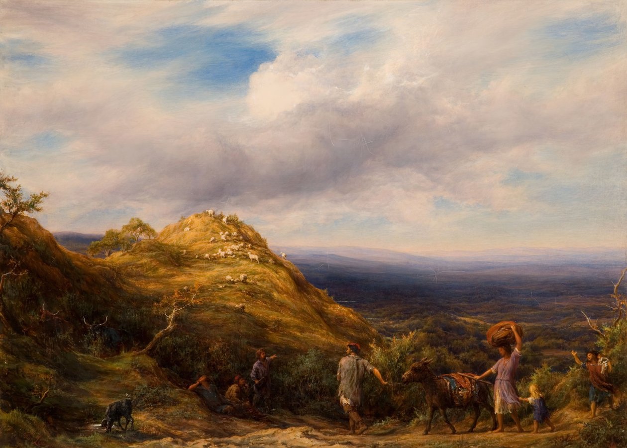 وادي الغابة والتل ، 1865. بواسطة وليام لينيل