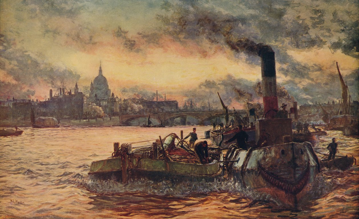 جر الماضي المدينة ، c1870-1880 ، c1915 بواسطة وليام ليونيل ويلي