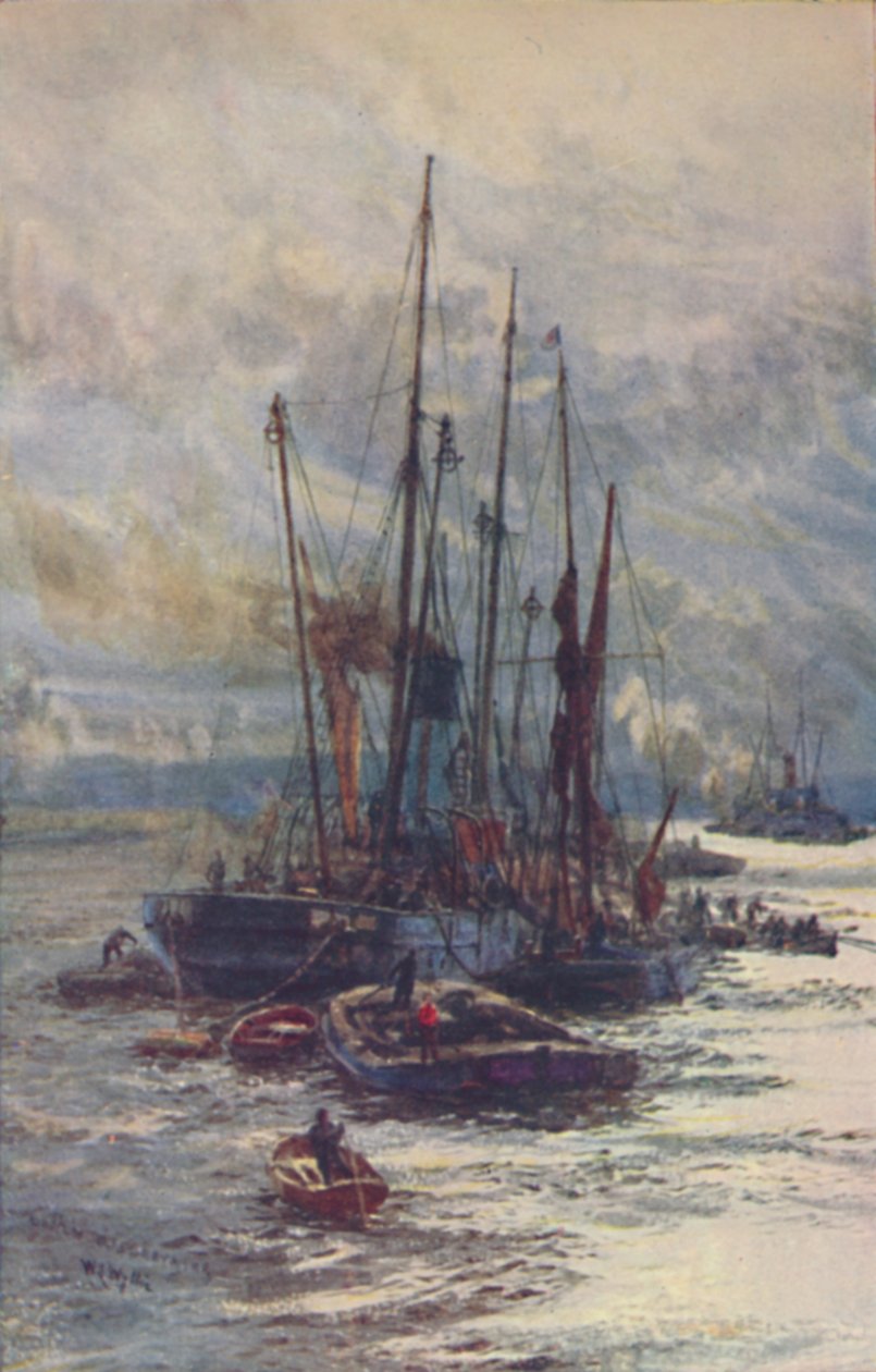 تفريغ الفحم في المراكب ، 1910 بواسطة وليام ليونيل ويلي