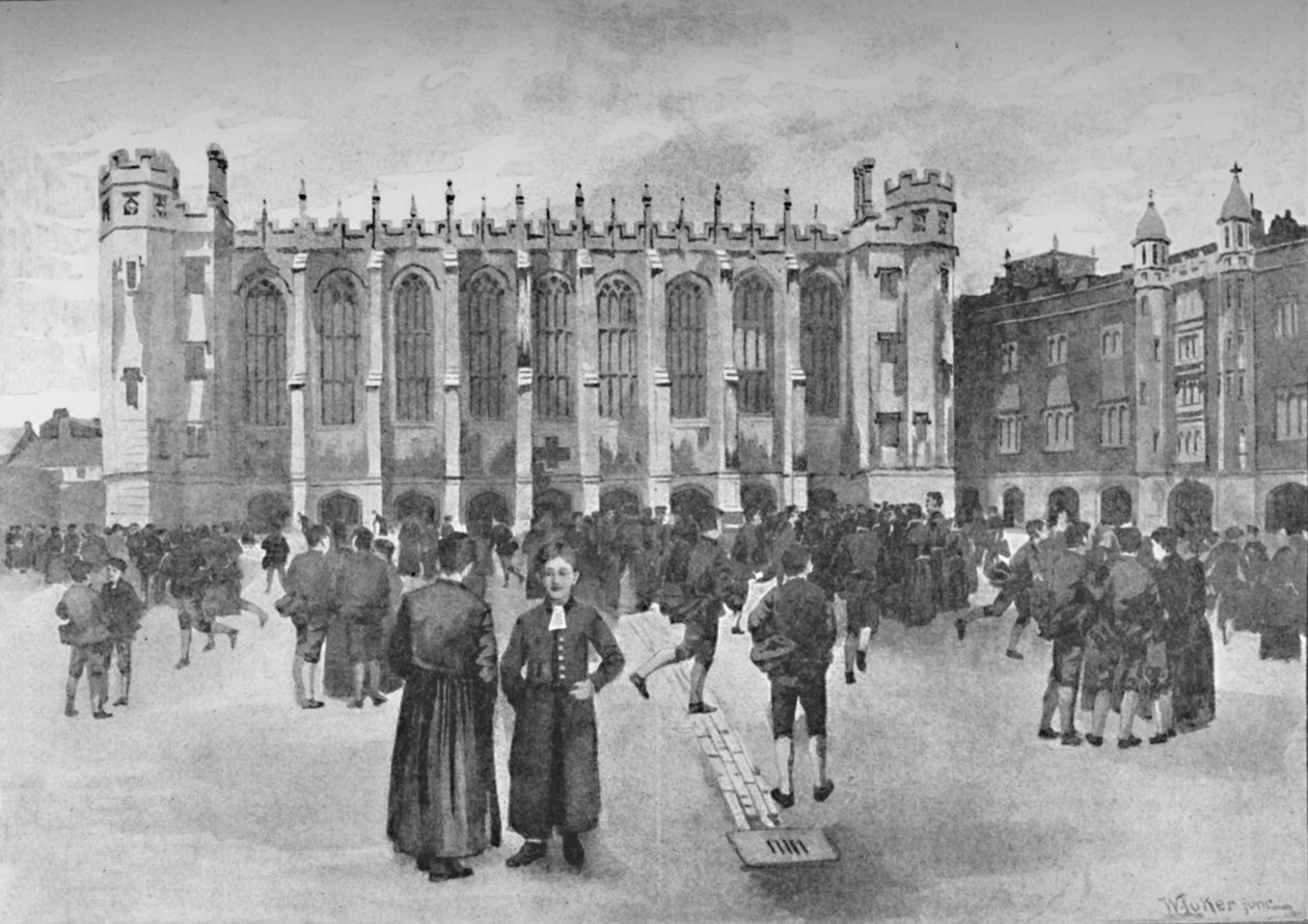 مستشفى كريست ، شارع نيوجيت - بنين في الملعب ، 1891 بواسطة وليام لوكير