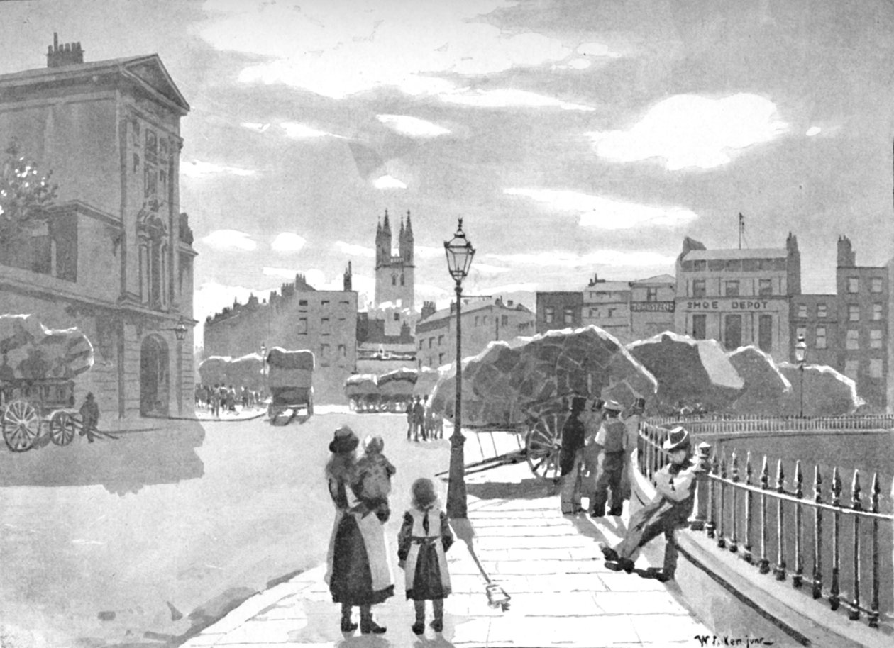 سميثفيلد ومستشفى سانت بارثولوميو ، 1891 بواسطة وليام لوكير