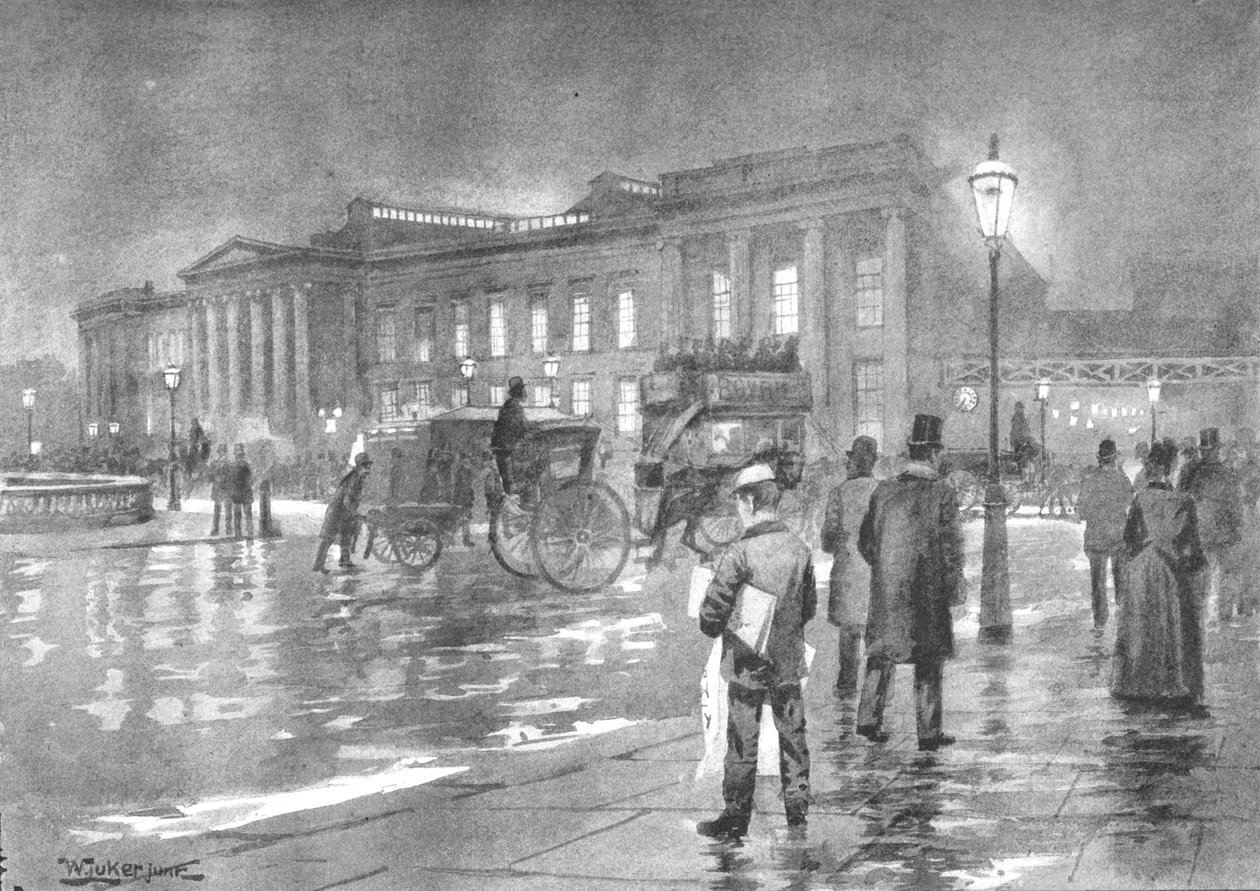 مكتب البريد العام - ليلة 1891 بواسطة وليام لوكير