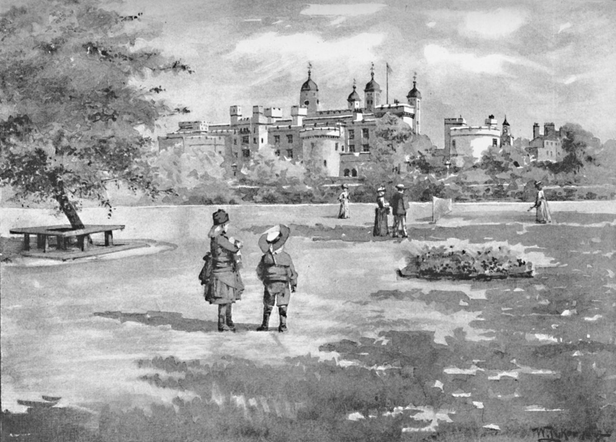 برج لندن من ميدان ترينيتي ، 1891 بواسطة وليام لوكير