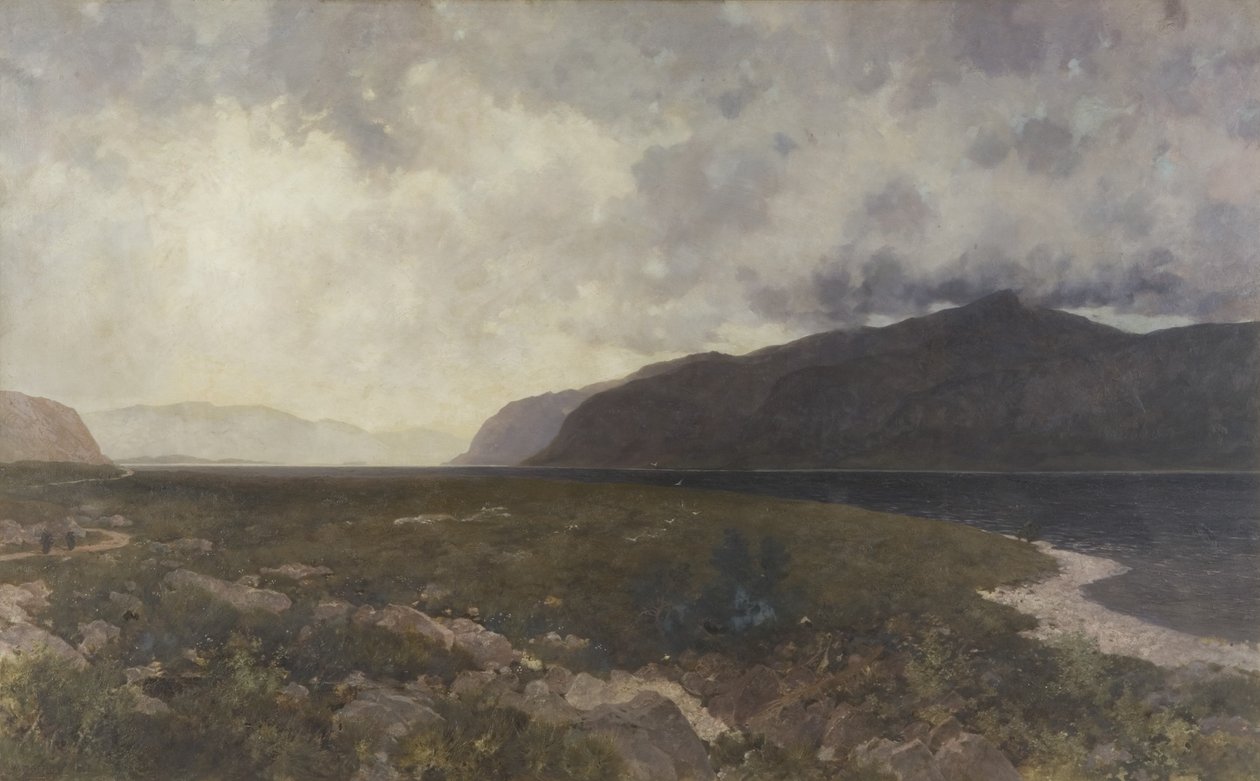 Loch Maree from Grudie Bridge, c.1905 (oil on canvas) بواسطة وليام ماثيو هيل