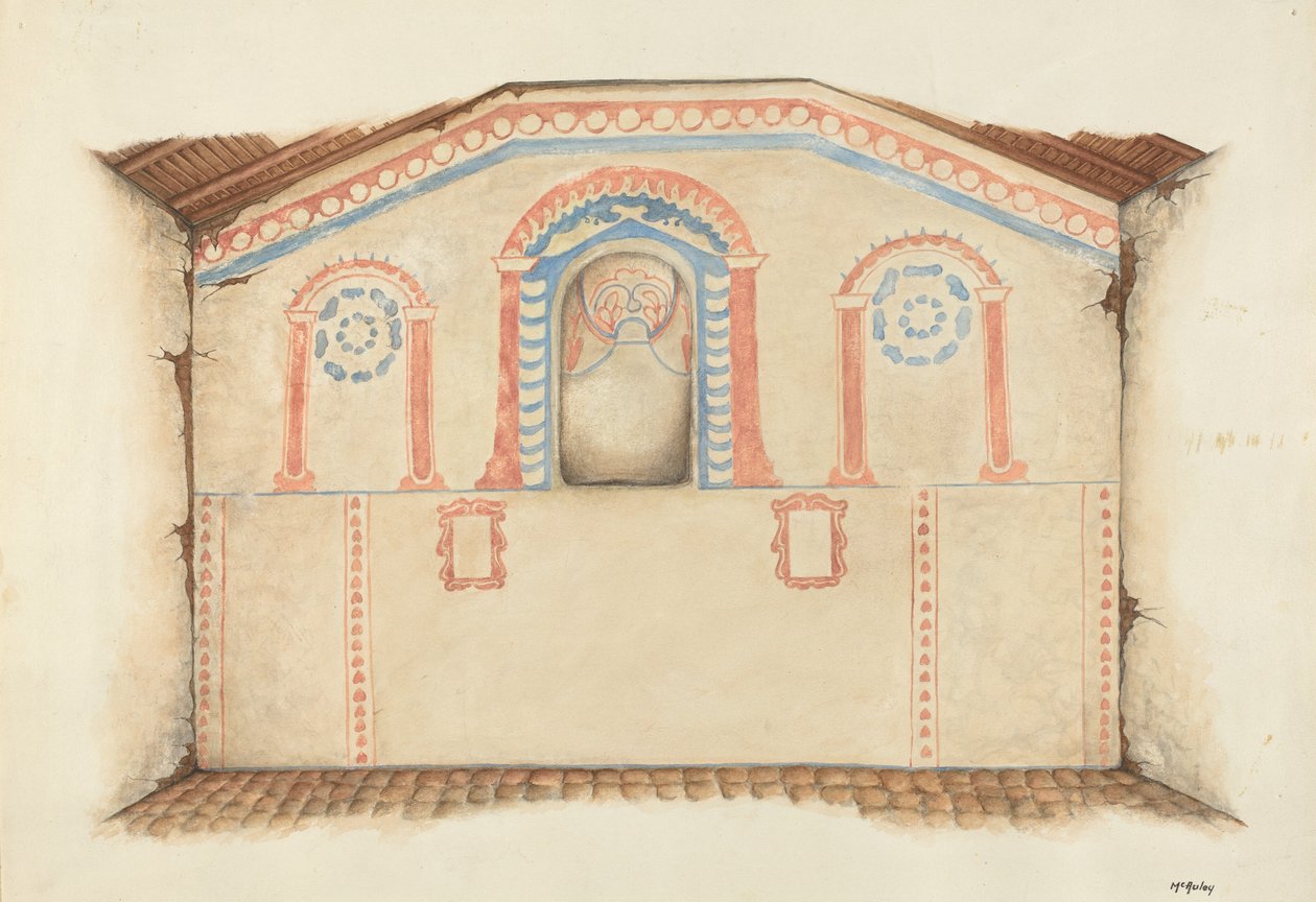 لوحة جدارية Reredos ، 1939. بواسطة وليام مكولي