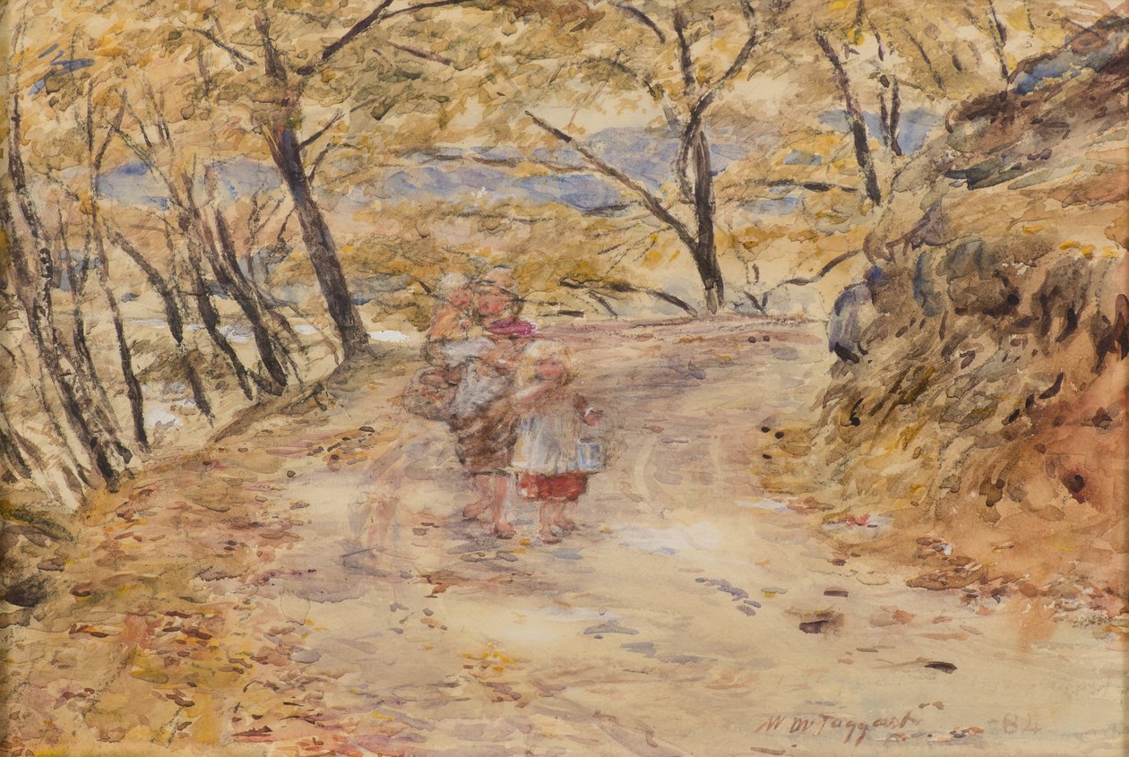 رسم في Trossachs بواسطة وليام مكتاغارت