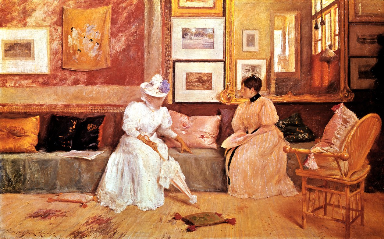 مكالمة ودية ، 1895 بواسطة وليام ميريت تشيس
