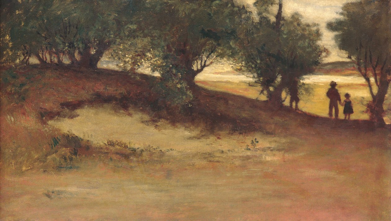 بنك الرمال مع الصفصاف ، ماغنوليا ، 1877. بواسطة وليام موريس هانت