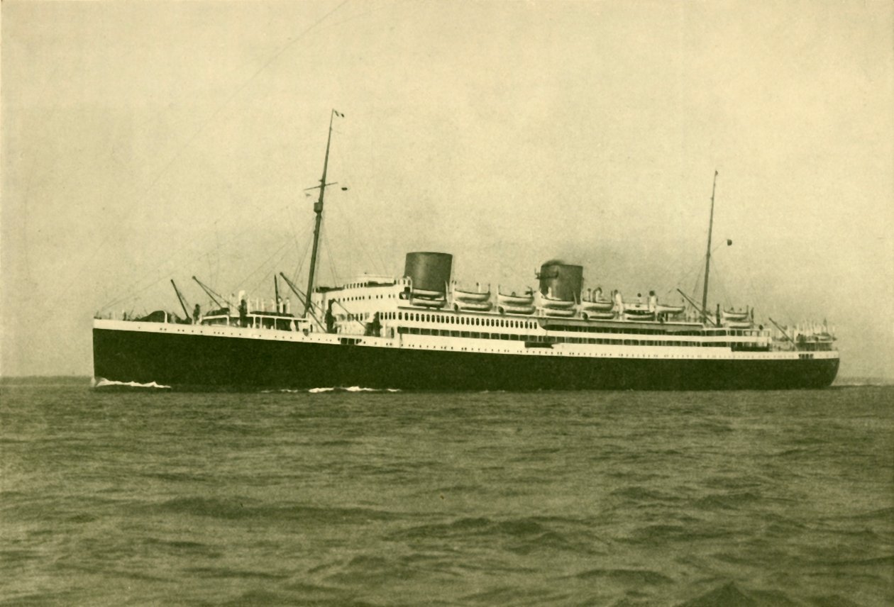 رويال ميل موتور لاينر أستورياس 22،500 طن الإجمالي ، c1930. بواسطة وليام نيوينهام مونتاج أوربن