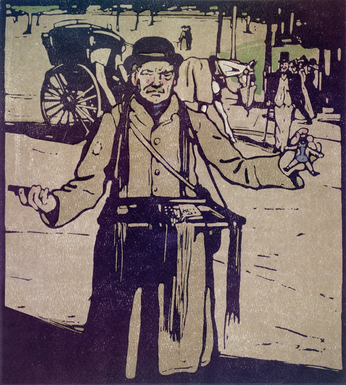 هوكر من كتاب "London Types" الذي نشره William Heinemann بواسطة وليام نيكلسون