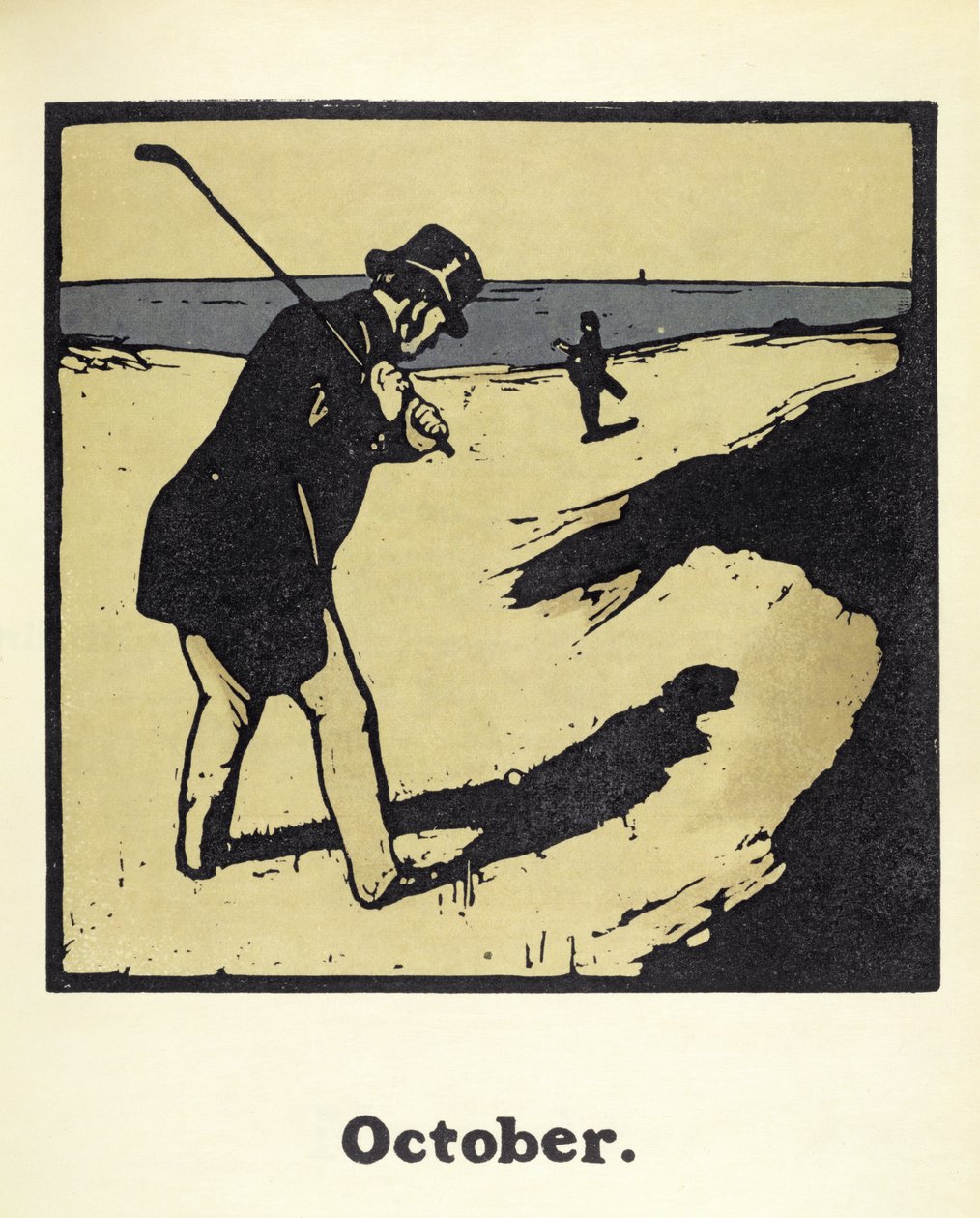 شهر تشرين الأول (أكتوبر) ، من "An Almanac of Twelve Sports" ، بكلمات روديارد كيبلينج ، نشره لأول مرة ويليام هاينمان بواسطة وليام نيكلسون
