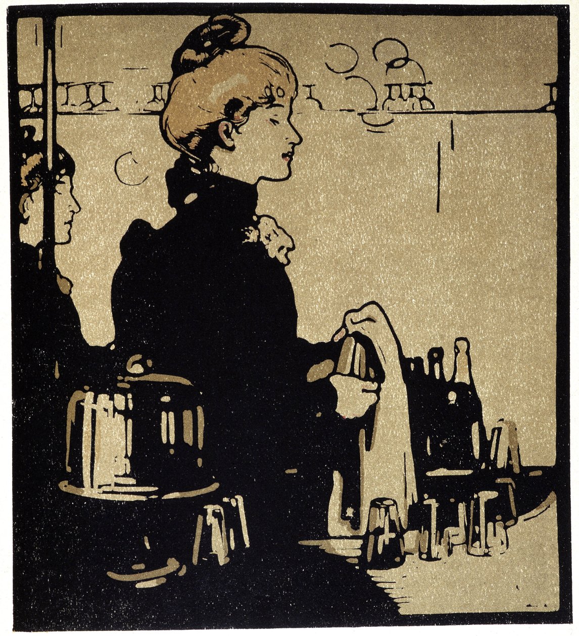 شابة نادلة ، لندن - في "" أنواع لندن "، بقلم ويليام نيكولسون (1872-1949) ، إد فلوري بواسطة وليام نيكلسون