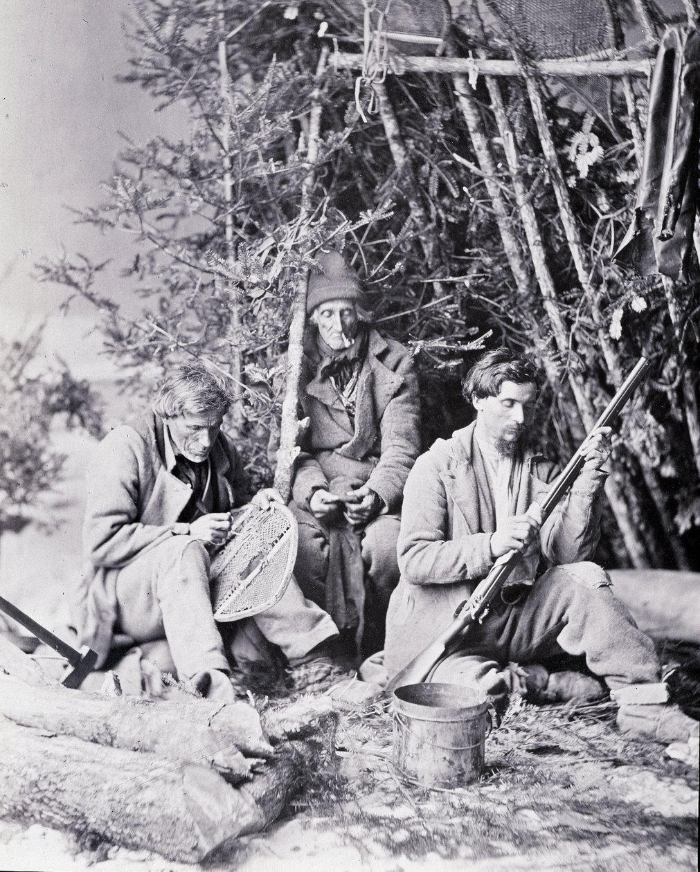 حياة الصياد في كندا ، تصوير نوتمان ، حوالي عام 1890. بواسطة وليام نتمان