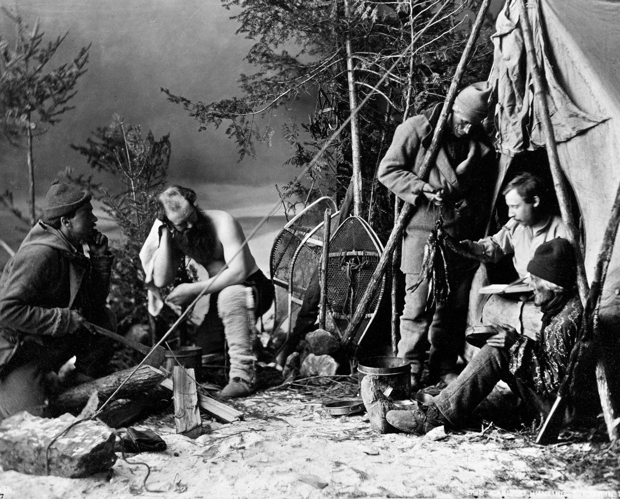 حياة الصياد في كندا ، تصوير نوتمان ، حوالي عام 1890. بواسطة وليام نتمان