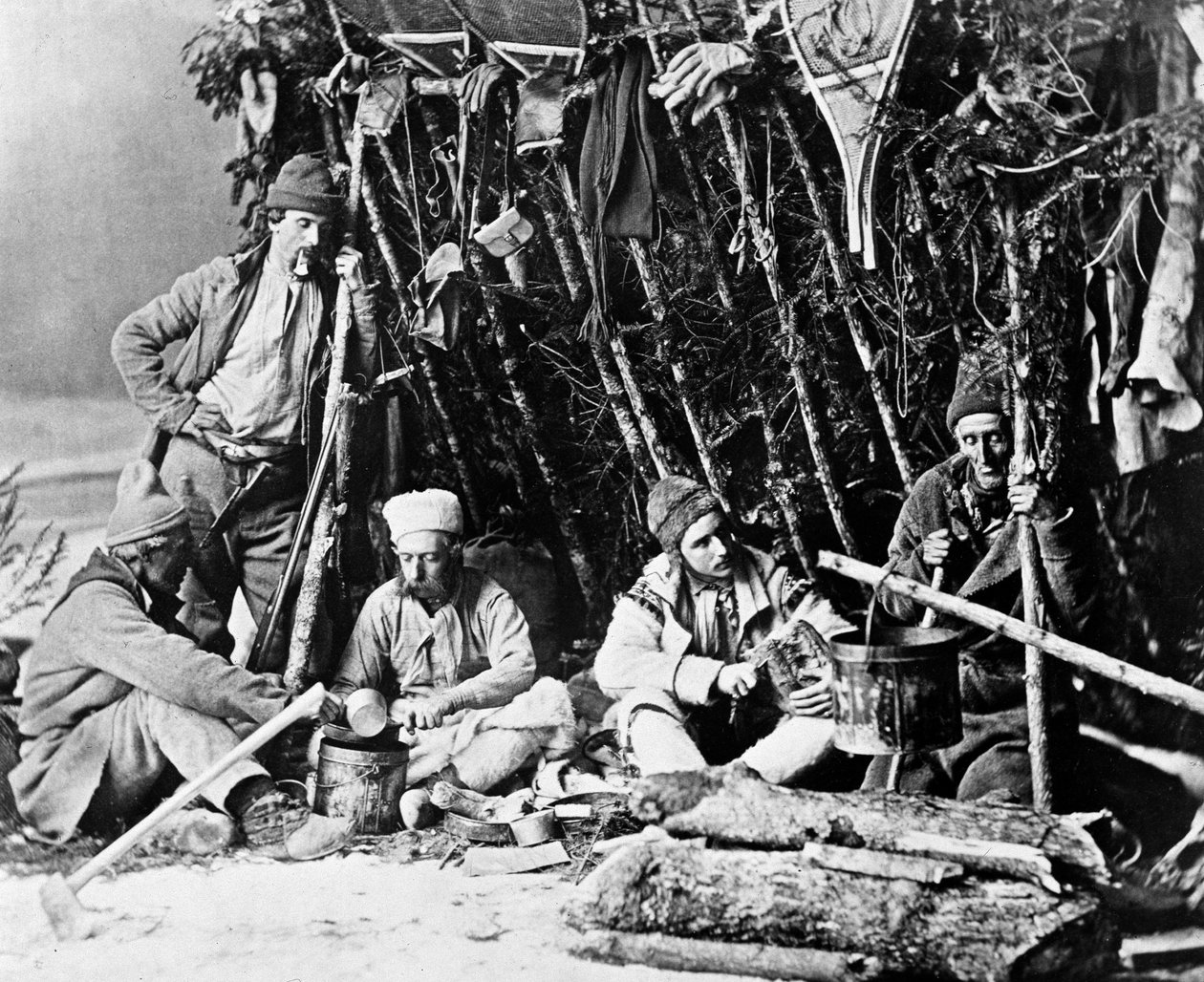 حياة الصياد في كندا ، تصوير نوتمان ، حوالي عام 1890. بواسطة وليام نتمان