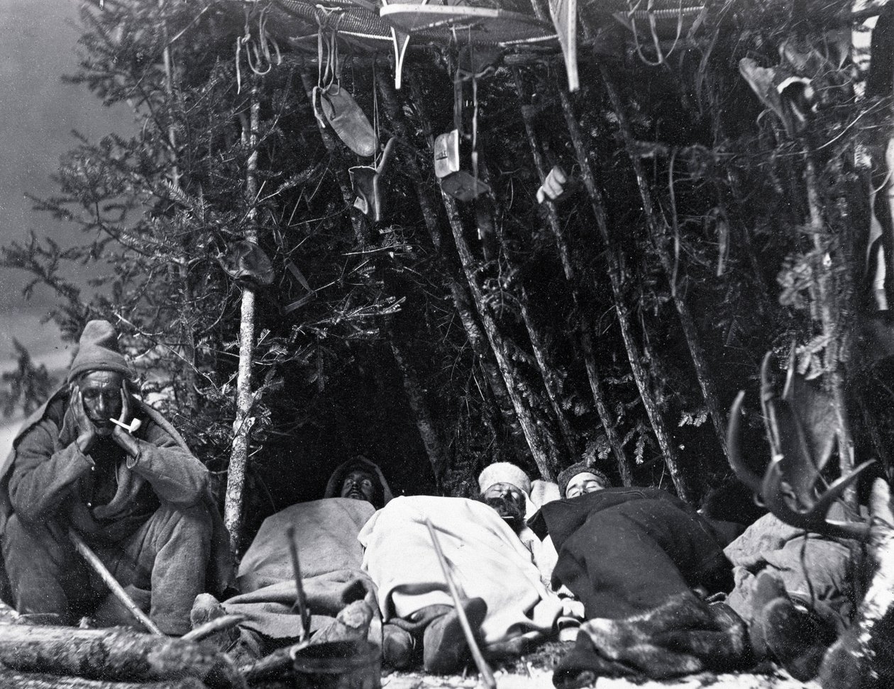 حياة الصياد في كندا ، تصوير نوتمان ، حوالي عام 1890. بواسطة وليام نتمان
