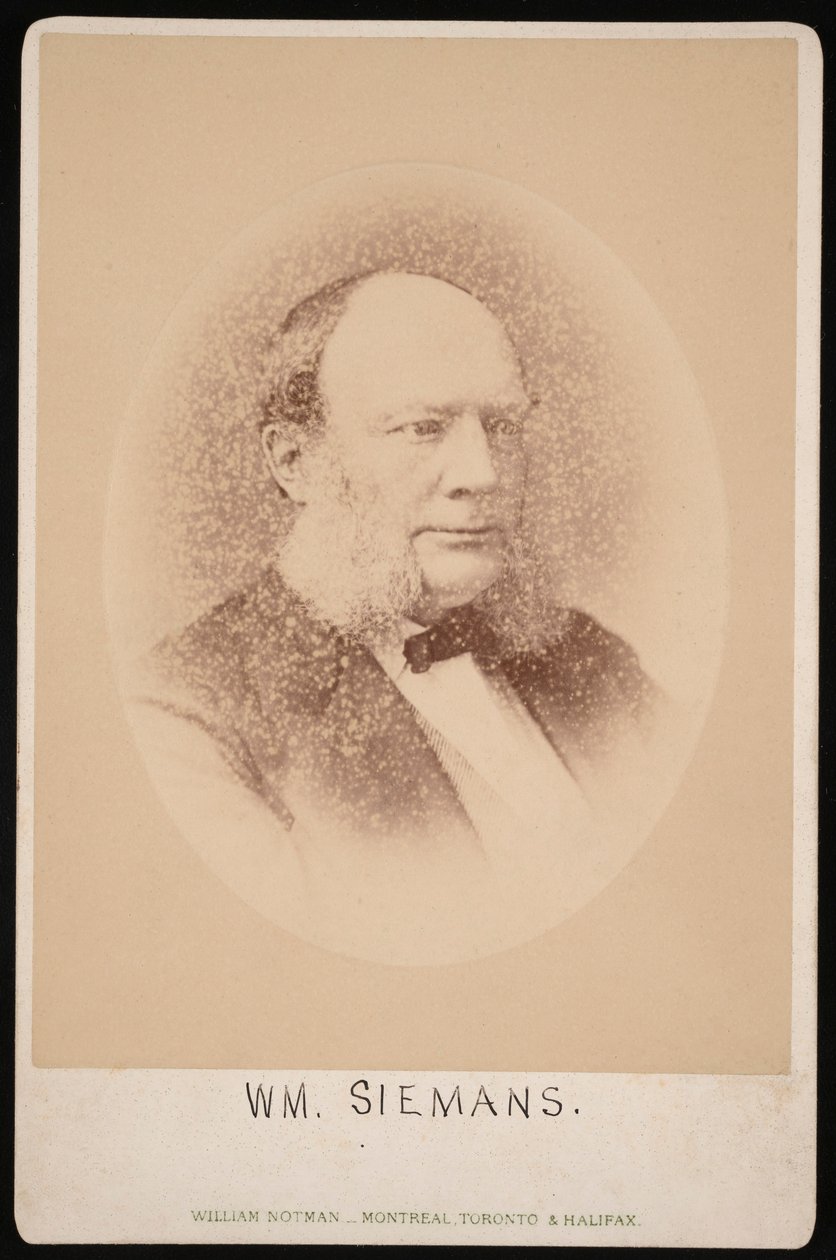 صورة لكارل فيلهلم سيمنز 1823-1883 ، قبل عام 1876. بواسطة وليام نتمان