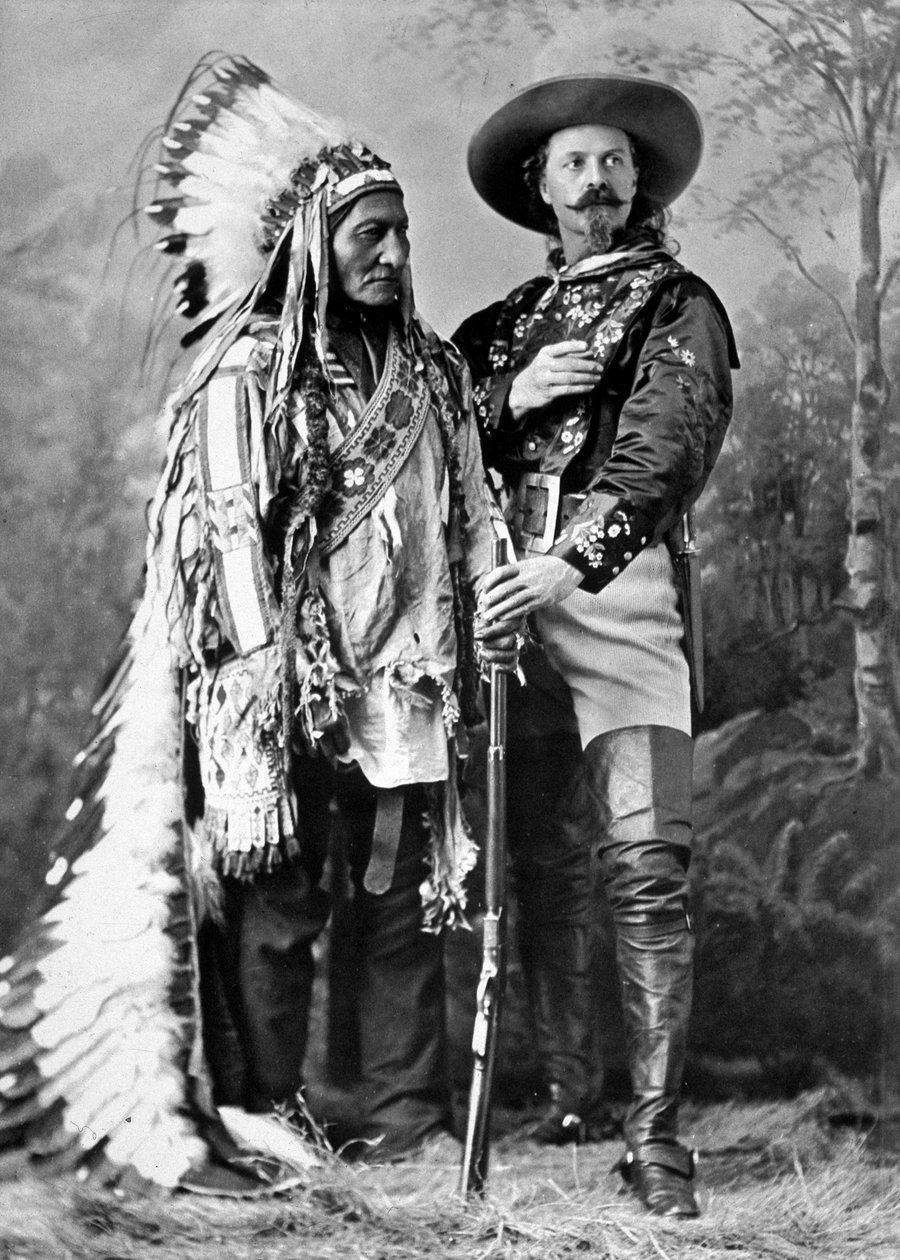 Sitting Bull and Buffalo Bill in 1886. بواسطة وليام نتمان