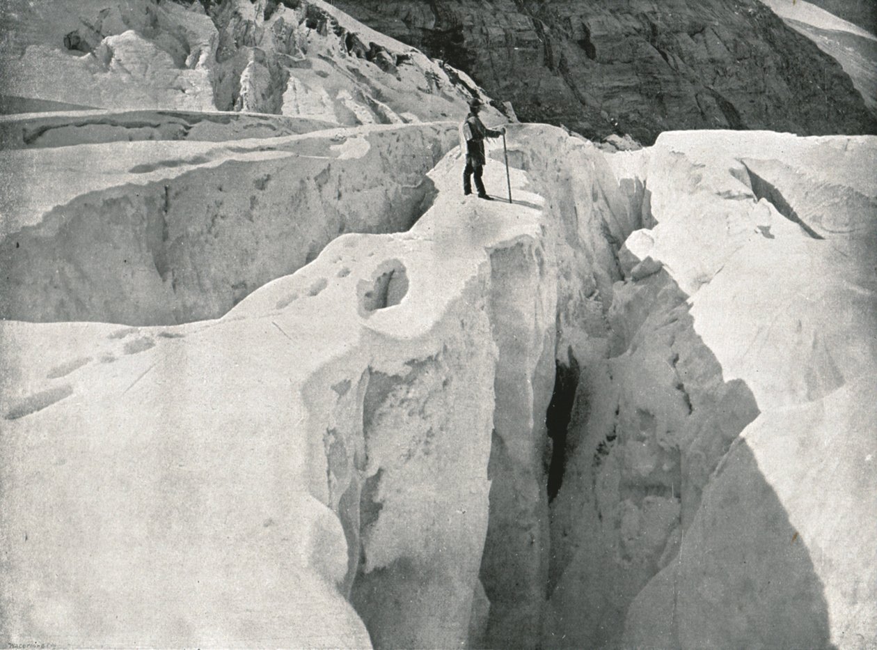 The Rockies: Asulkan Glacier، Hermit Range ، كندا ، 1895. بواسطة وليام نتمان وابنه
