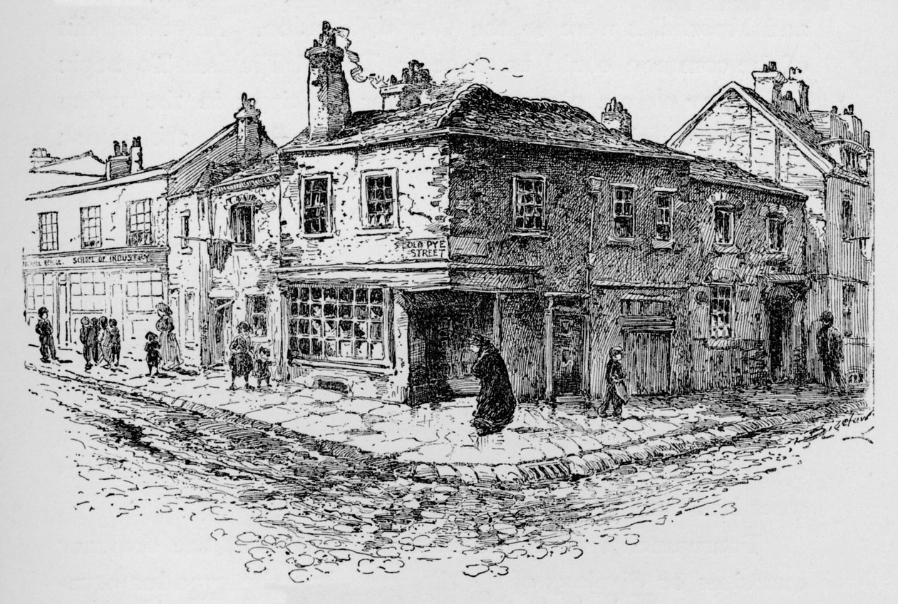 Old Pye Street and the Ragged School، c1897 بواسطة وليام باتن