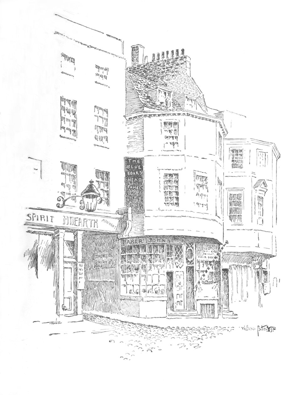 The Boars Head Inn ، شارع الملك ، c1897 بواسطة وليام باتن