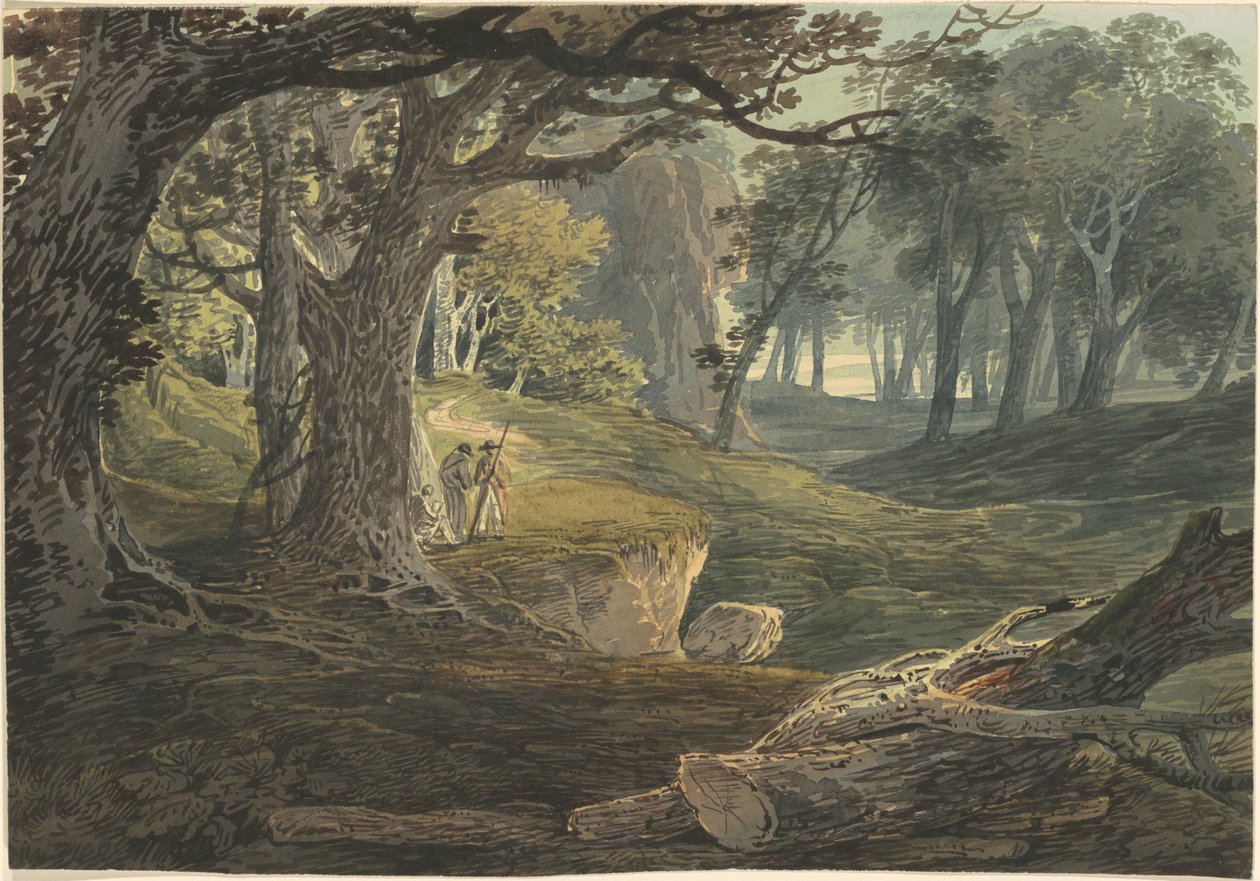 مسافرون في Woodland Glade بواسطة وليام باين
