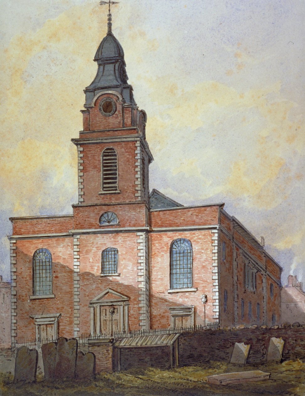 كنيسة سانت جون آت وابنج ، لندن ، c1815 بواسطة وليام بيرسون