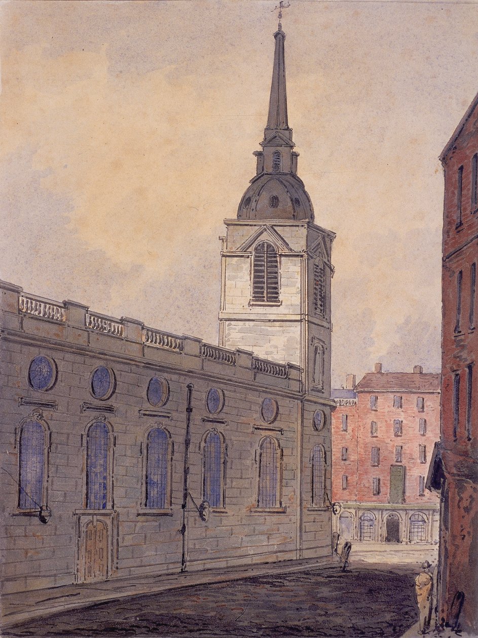 St Benet Gracechurch، London، c1810 بواسطة وليام بيرسون