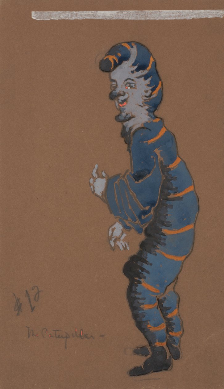تصميم أزياء كاتربيلر لـ Alice-in-Wonderland ، 1915. بواسطة وليام بينهالو هندرسون